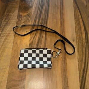Checkered lanyard